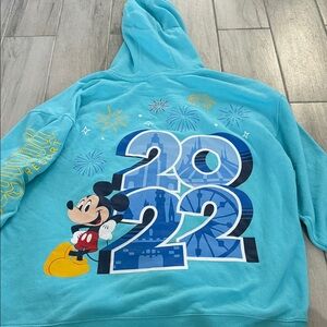 Disney Blue Hoodie with Mickey Mouse Design